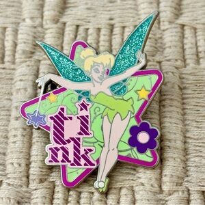 DISNEY 2010 Tinker Bell "Tink in Star" Glitter Sparkle Pin